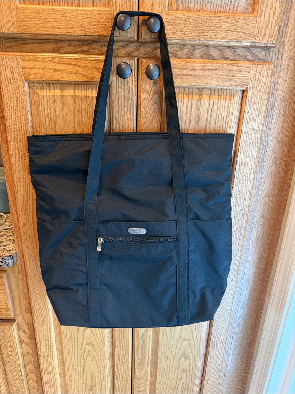 Baggallini Black Everyday Zip-Top Tote